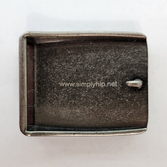 Y2K Belt Buckle with a Blue Flower Decoration - Picture 4 of 4